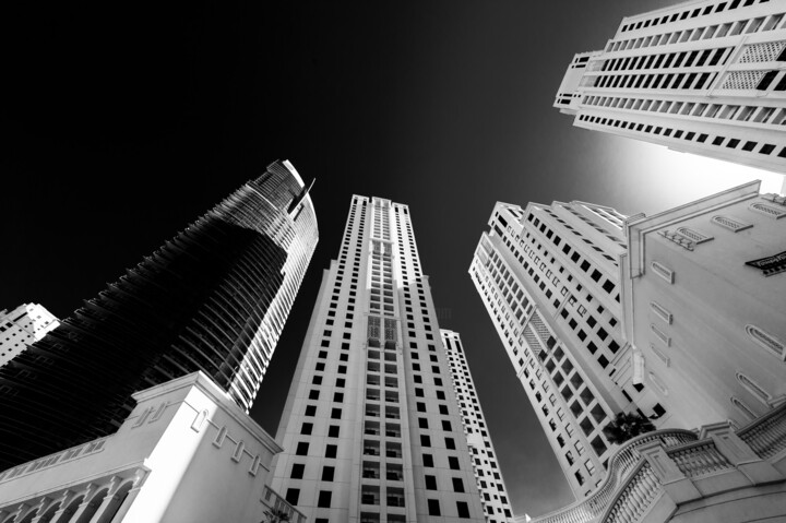 High rise skyscrapers